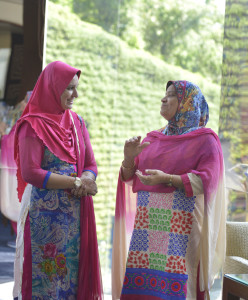 Nazish Jalali (right) with her daughter-in-law Nazia Khan.