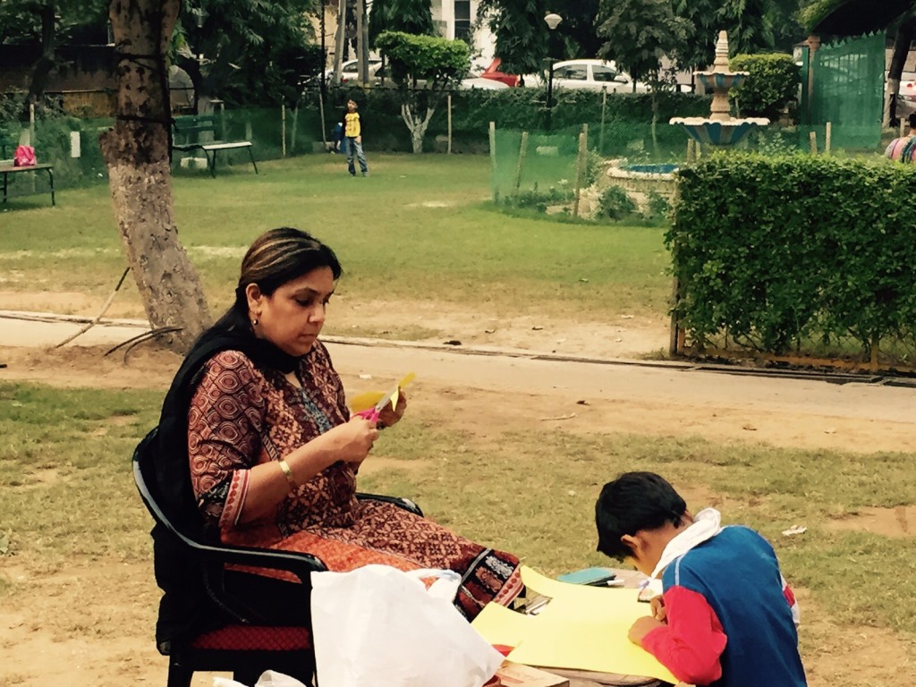 The children prefer activity-based classes.  Photo credit: Anjali Ahuja